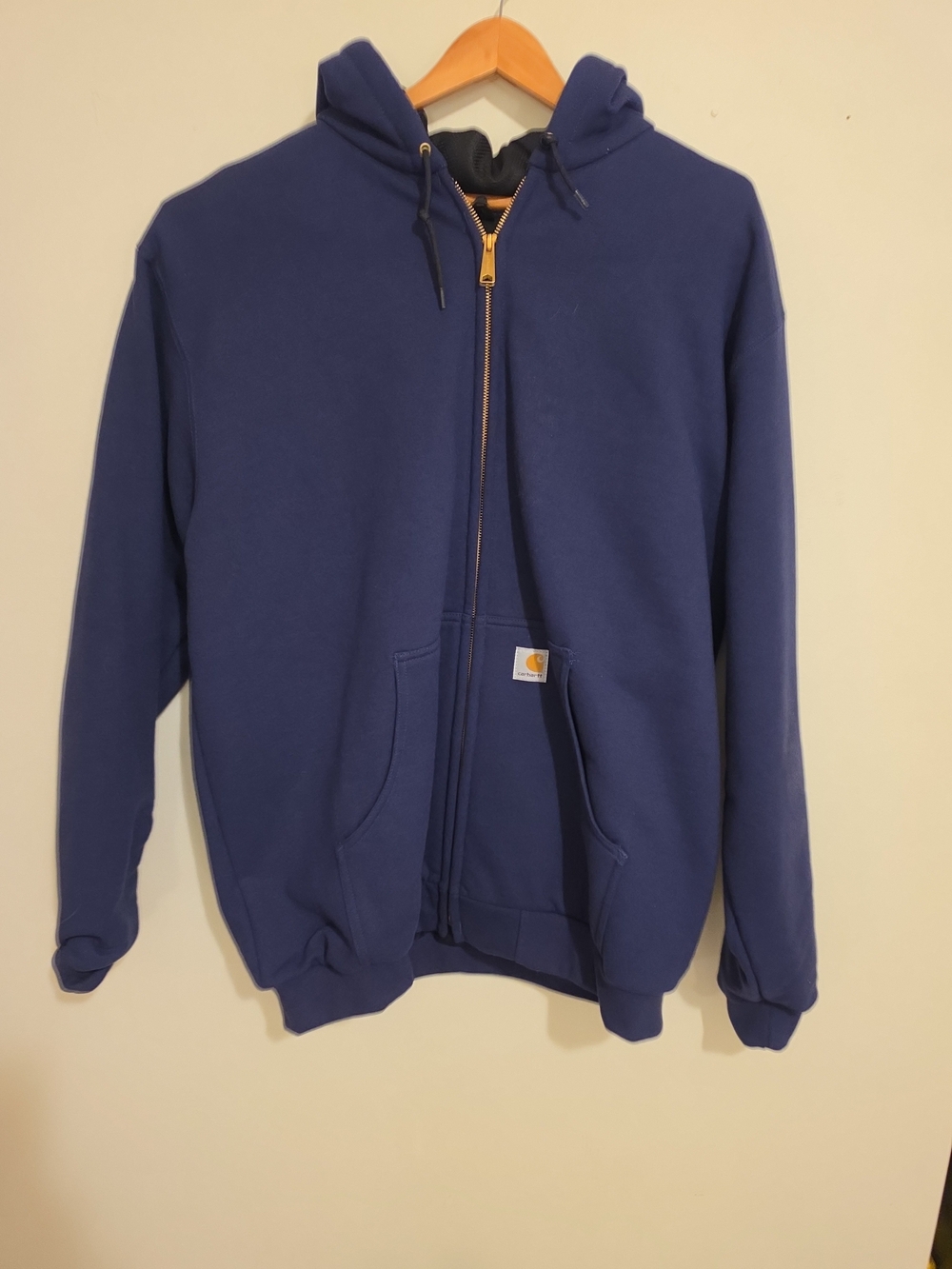 Vintage Carhartt J149 Hoodie Navy Blue XLT Flawless Y2K Workwear‎ Deadstock NWOT